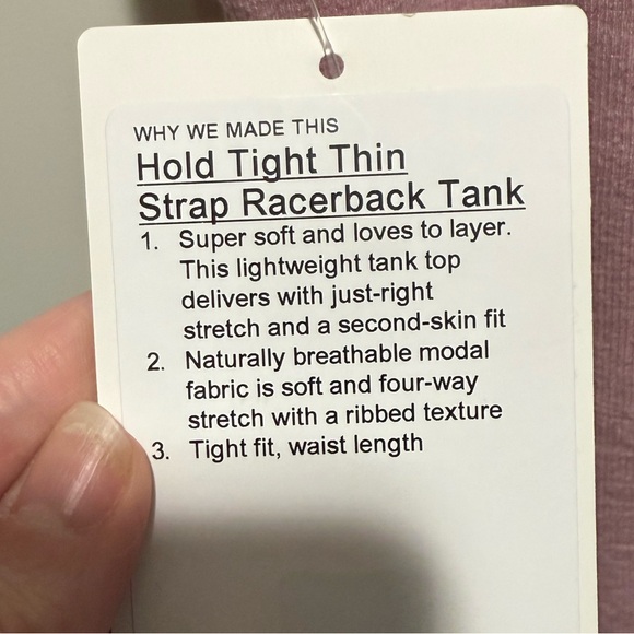 Lululemon Hold Tight Thin Strap Racerback Tank - Picture 7 of 9